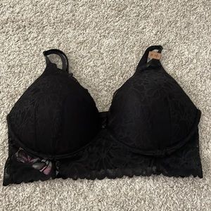 VS Pink XL floral push up bra NWT